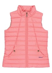 Barbour Kids' Yara Puffer Vest in Pink Punch/Retro Floral at Nordstrom