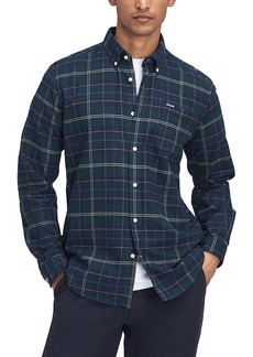 Barbour Kyeloch Cotton Herringbone Tartan Tailored Fit Button Down Shirt