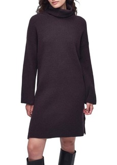 Barbour Long Sleeve Cotton Blend Turtleneck Sweater Dress