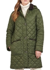 Barbour Lovell Hooded Long Quilted Jacket