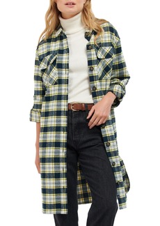 Barbour Lunan Plaid Long Sleeve Cotton Flannel Shirtdress in Multi at Nordstrom Rack
