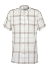 Barbour Men's Croft Short Sleeve Button-Front Tartan Pattern Shirt - Saltmarsh