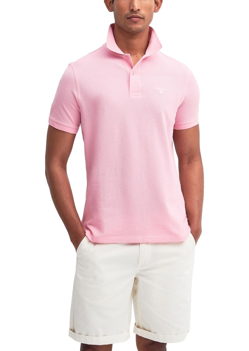 Barbour Men's Lightweight Sports Polo - Pink