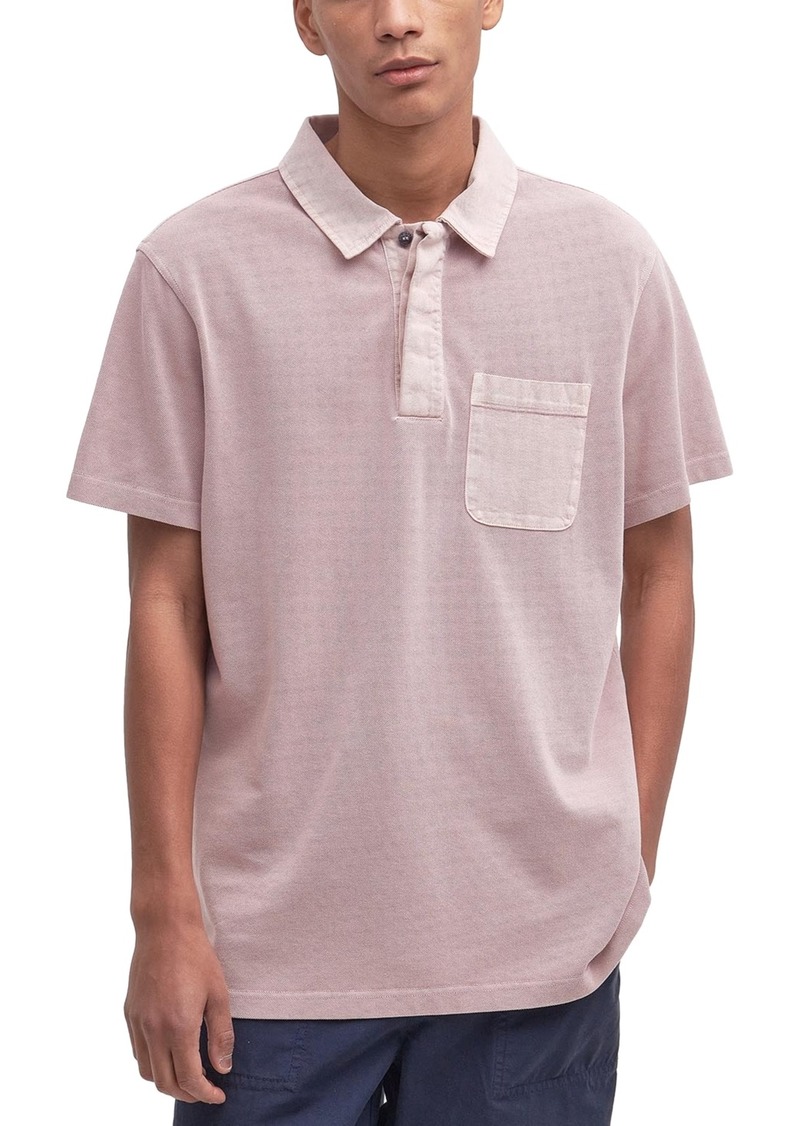 Barbour Men's Liverton Relaxed-Fit Short Sleeve Polo Shirt - Pink Quartz