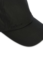 Barbour Men's Logo Embroidered Waxed Sports Cap - Black