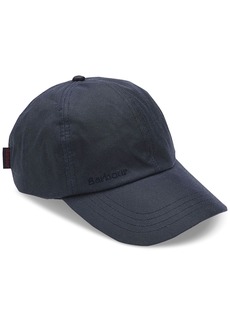 Barbour Men's Logo Embroidered Waxed Sports Cap - Navy