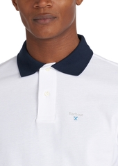 Barbour Men's Lynton Contrast-Trim Polo - White