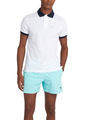 Barbour Men's Lynton Contrast-Trim Polo - White