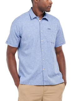 Barbour Men's Nelson Short Sleeve Summer Shirt - Blue