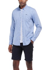 Barbour Men's Nelson Tailored-Fit Solid Button-Down Shirt - Blue