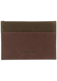 Barbour Men's Padbury Leather Card Holder - Dark Brown