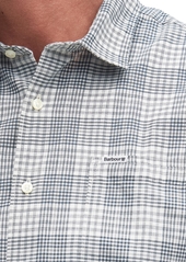 Barbour Men's Springside Short Sleeve Button-Front Check Pattern Shirt - Ecru