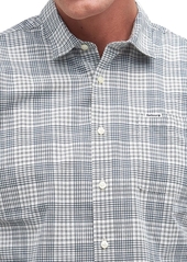 Barbour Men's Springside Short Sleeve Button-Front Check Pattern Shirt - Ecru