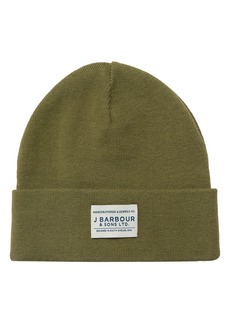 Barbour Nautic Cotton Blend Beanie in Rifle Green at Nordstrom