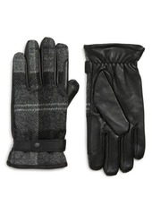 Barbour Newbrough Gloves in Black /grey at Nordstrom