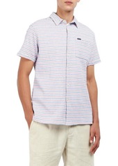 Barbour Newquay Stripe Seersucker Short Sleeve Button-Up Shirt