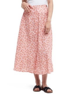 Barbour Sandgate Floral Print Midi Skirt