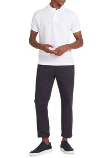 Barbour Solid Piqué Sports Polo in White at Nordstrom