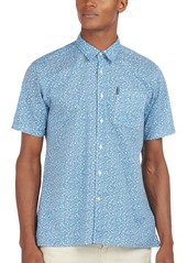 Barbour Summer Print Short Sleeve Button-Up Shirt in Blue at Nordstrom