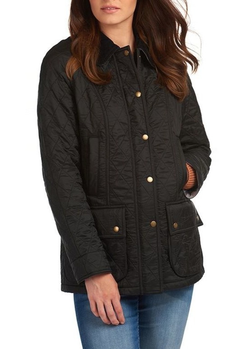 Barbour Women's Beadnell Polarquilt Jacket, Size 8, Black