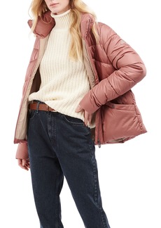 Barbour Women's Cabot Quilted Puffer Jacket in Rose Blush/Sand Dune at Nordstrom
