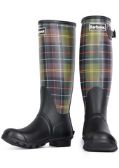 Barbour Women's Tartan Bede Rain Boots - Black/classic Tartan