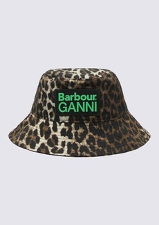 BARBOUR X GANNI LEOPARD CANVAS BUCKET HAT