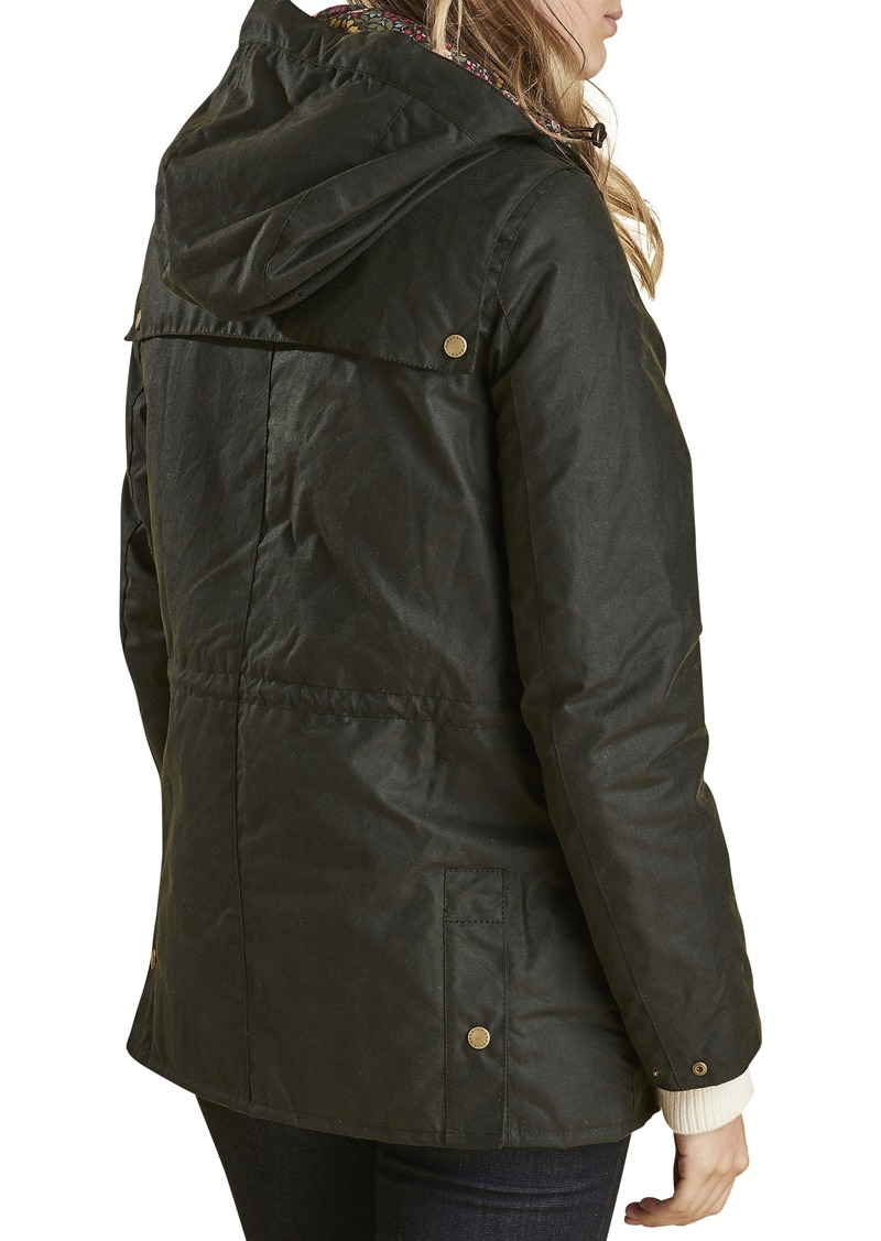 barbour blaise hooded waxed jacket