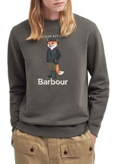 Barbour x Maison Kitsuné Fox Cotton Graphic Sweatshirt