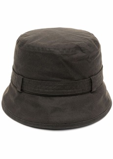 Barbour buckle-detail waxed bucket hat