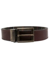 Barbour buckle leather belt