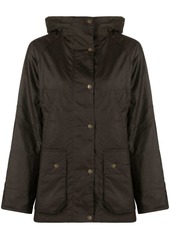 Barbour button-up hooded jacket