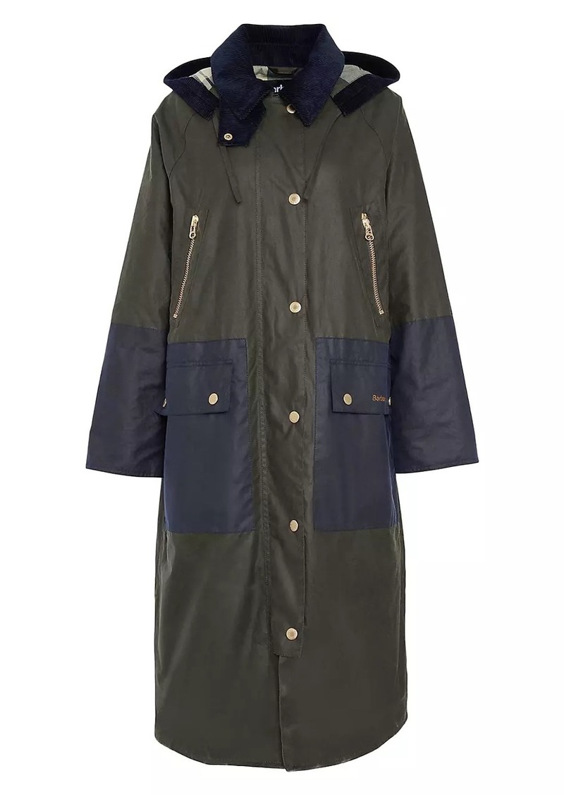 Barbour Carolyn Waxed Cotton Long Coat