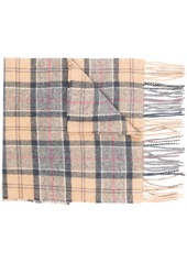 Barbour check-print fringed-edge scarf
