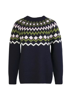 Barbour Chesil Fair Isle-Inspired Cotton-Wool Sweater
