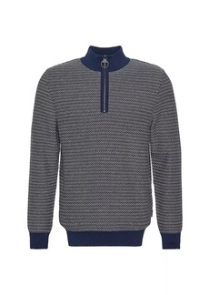 Barbour Dunstan Jacquard Cotton Half-Zip Sweater