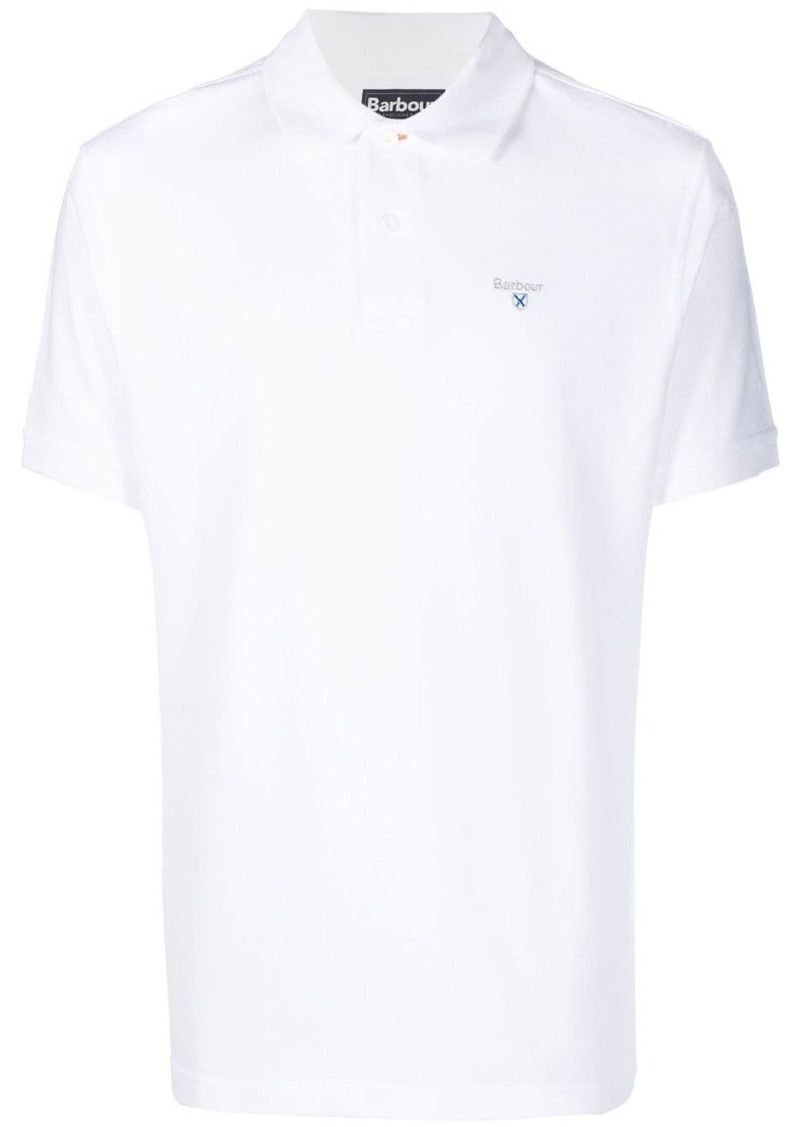 Barbour embroidered-logo polo shirt