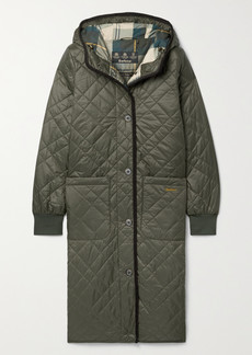 Barbour Grimsthorpe Hooded Quilted Shell Coat