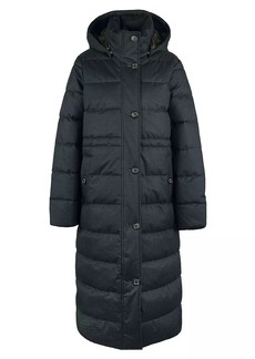 Barbour Herring Check Quilted Long Coat