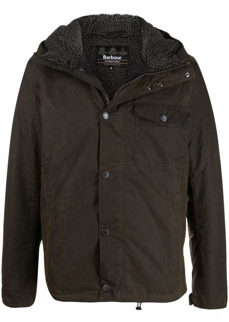 Barbour hooded button-down jacket