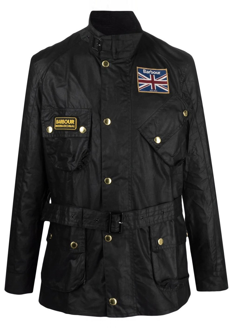 Barbour International Union Jack wax jacket