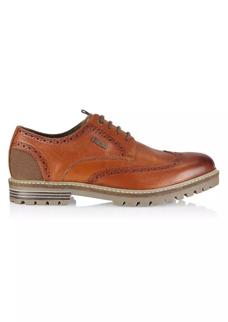 Barbour Marble Lace-Up Leather Loafers
