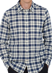 Barbour Sealton Regular Fit Plaid Button-Up Shirt in Washed Navy at Nordstrom