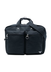 Barbour multi-zip pocket laptop bag