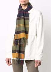 Barbour plaid-check print scarf