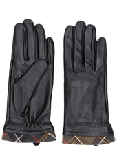 Barbour plaid-trim gloves