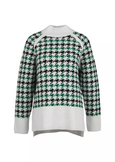 Barbour Roxane Houndstooth Wool-Blend Sweater