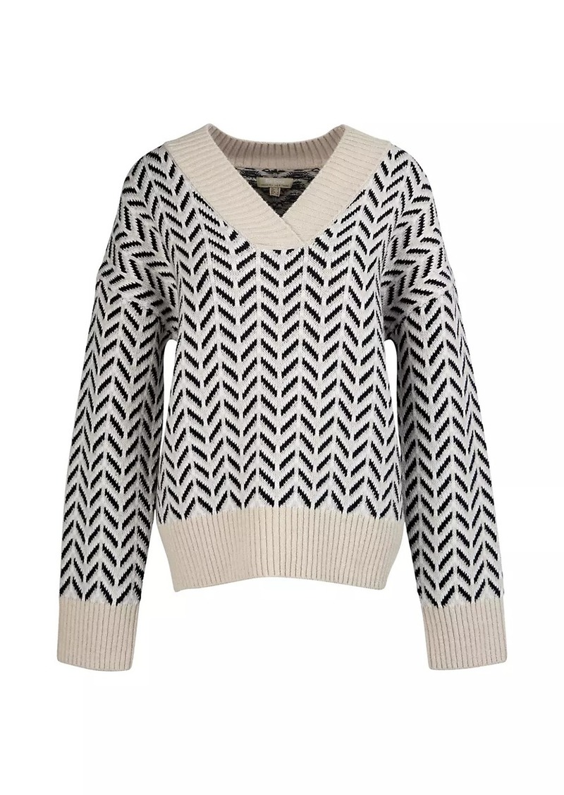 Barbour Simone Chevron Wool-Blend Sweater