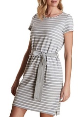 Barbour Striped & Belted T-Shirt Dress