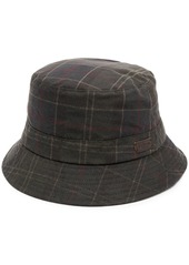 Barbour tartan-print bucket hat